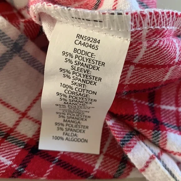 Children’s Place Ridded Top Flannel Dress - Picture 6 of 6